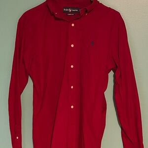 Ralph Lauren Classic Red Button Down Shirt